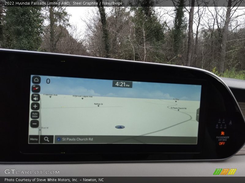 Navigation of 2022 Palisade Limited AWD