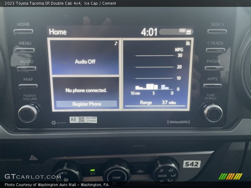 Ice Cap / Cement 2023 Toyota Tacoma SR Double Cab 4x4