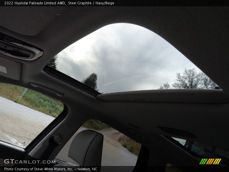 Sunroof of 2022 Palisade Limited AWD