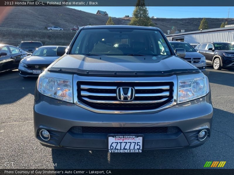 Polished Metal Metallic / Black 2013 Honda Pilot EX-L