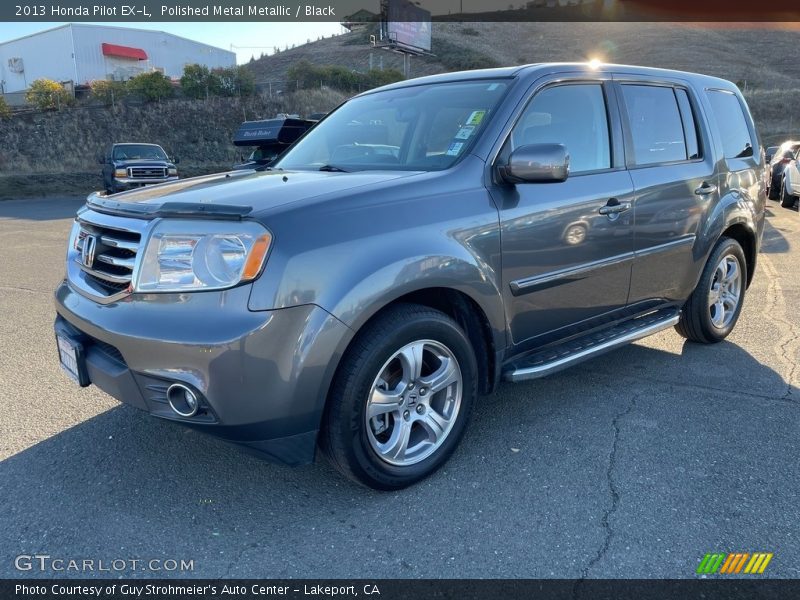 Polished Metal Metallic / Black 2013 Honda Pilot EX-L