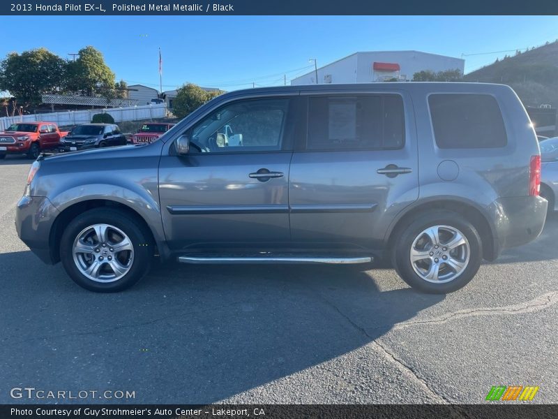 Polished Metal Metallic / Black 2013 Honda Pilot EX-L