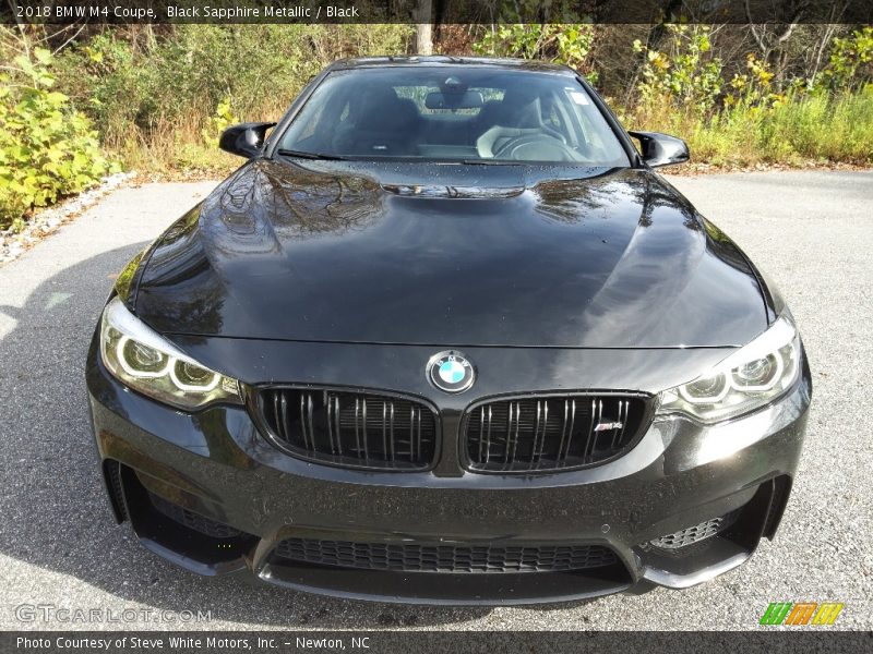 Black Sapphire Metallic / Black 2018 BMW M4 Coupe