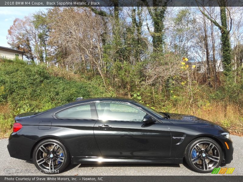 Black Sapphire Metallic / Black 2018 BMW M4 Coupe
