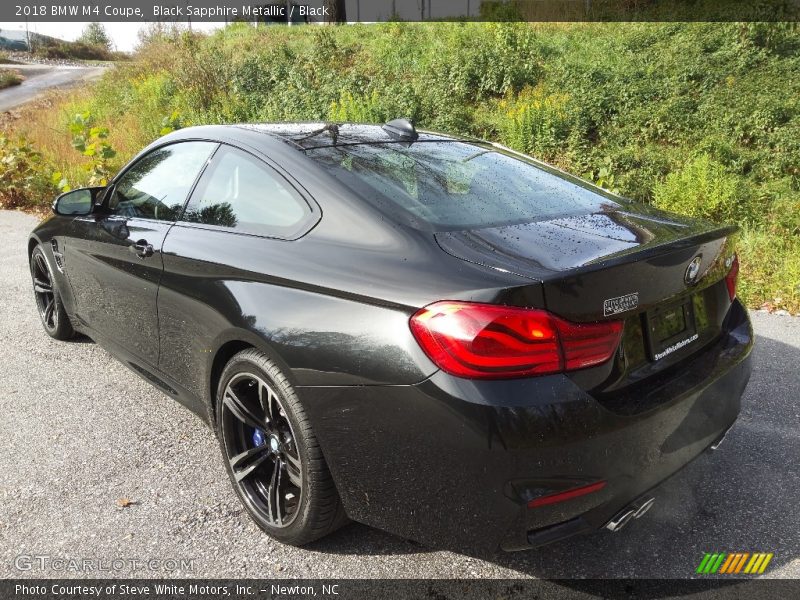 Black Sapphire Metallic / Black 2018 BMW M4 Coupe