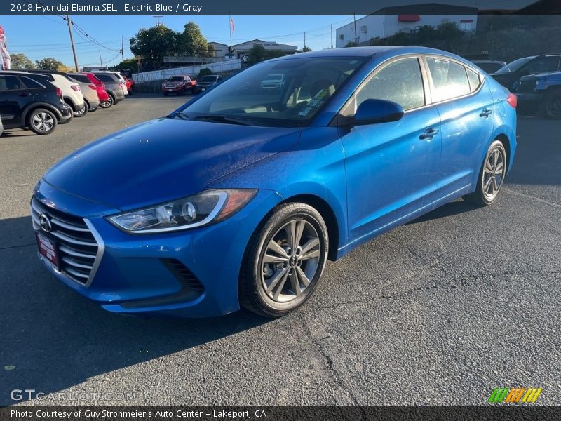Electric Blue / Gray 2018 Hyundai Elantra SEL