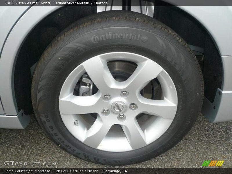 Radiant Silver Metallic / Charcoal 2008 Nissan Altima Hybrid