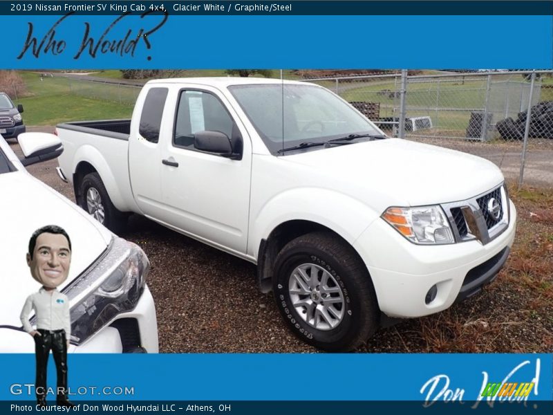 Glacier White / Graphite/Steel 2019 Nissan Frontier SV King Cab 4x4