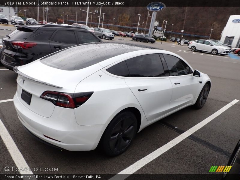 Pearl White Multi-Coat / Black 2019 Tesla Model 3 Standard Range