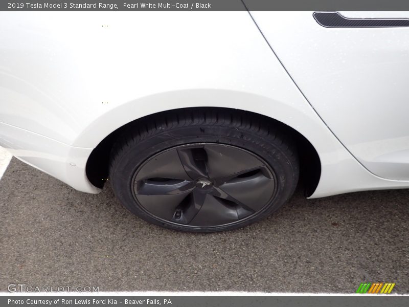 Pearl White Multi-Coat / Black 2019 Tesla Model 3 Standard Range