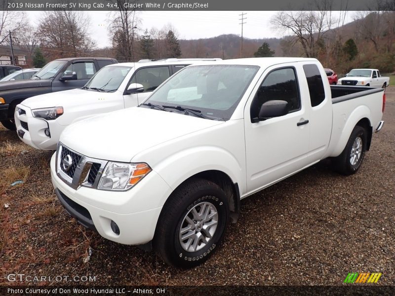 Glacier White / Graphite/Steel 2019 Nissan Frontier SV King Cab 4x4
