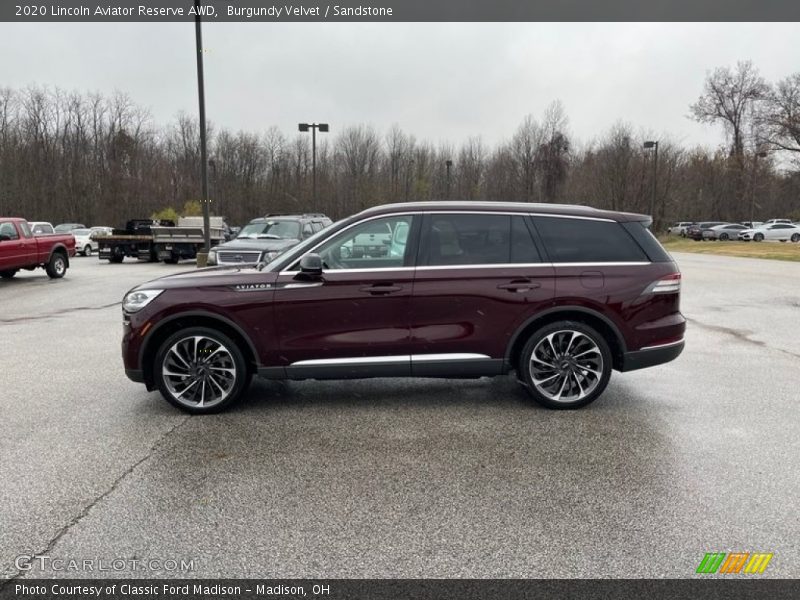  2020 Aviator Reserve AWD Burgundy Velvet