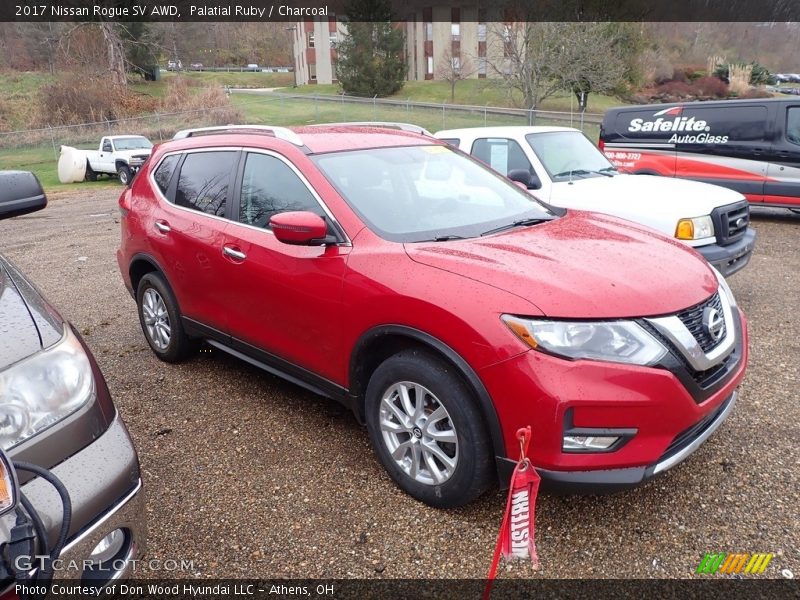 Palatial Ruby / Charcoal 2017 Nissan Rogue SV AWD