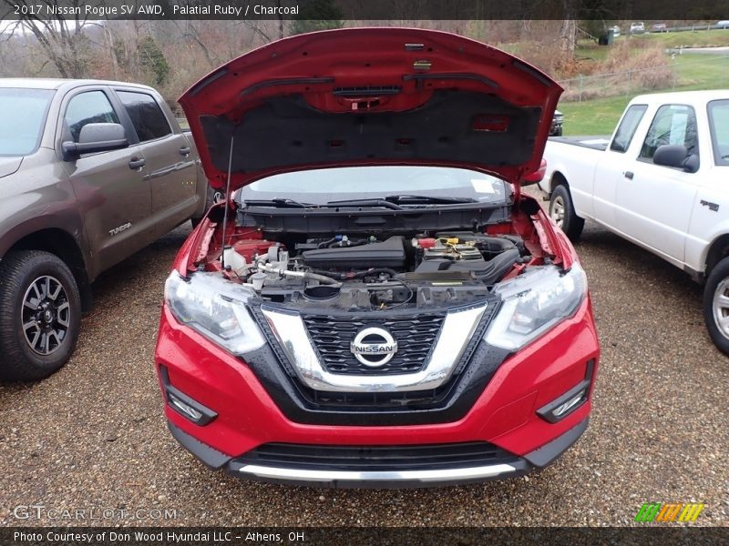 Palatial Ruby / Charcoal 2017 Nissan Rogue SV AWD