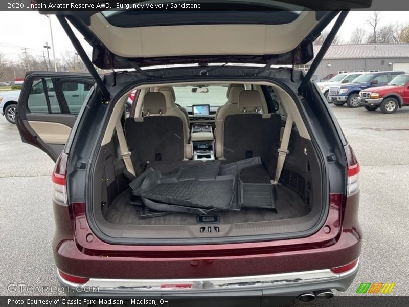  2020 Aviator Reserve AWD Trunk