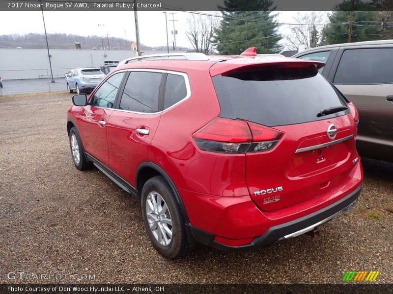 Palatial Ruby / Charcoal 2017 Nissan Rogue SV AWD