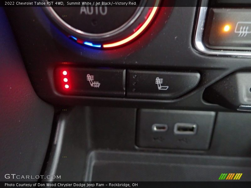 Summit White / Jet Black/­Victory Red 2022 Chevrolet Tahoe RST 4WD