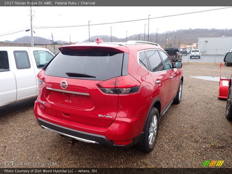 Palatial Ruby / Charcoal 2017 Nissan Rogue SV AWD