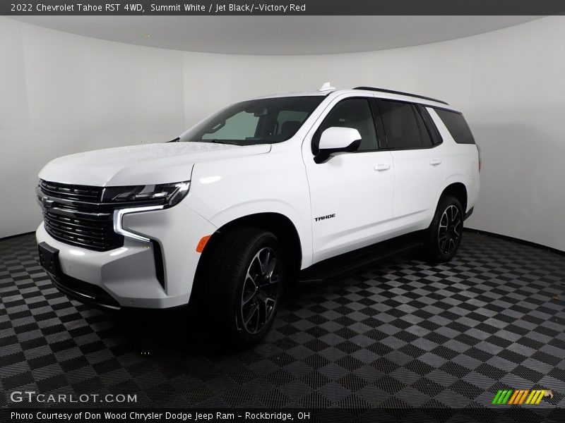 Summit White / Jet Black/­Victory Red 2022 Chevrolet Tahoe RST 4WD