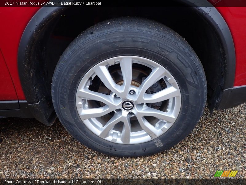 Palatial Ruby / Charcoal 2017 Nissan Rogue SV AWD
