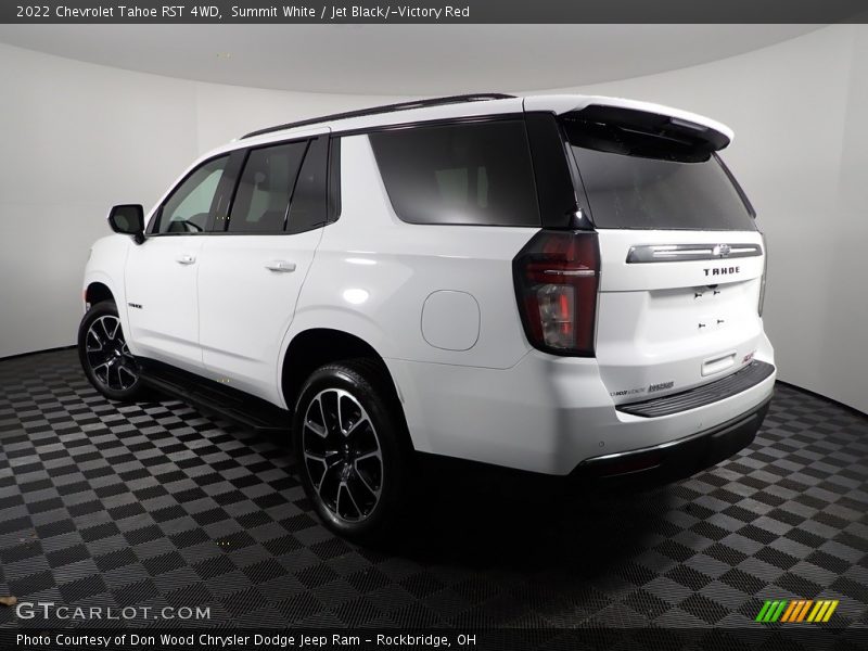Summit White / Jet Black/­Victory Red 2022 Chevrolet Tahoe RST 4WD