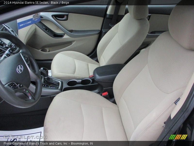 Black / Beige 2014 Hyundai Elantra SE Sedan