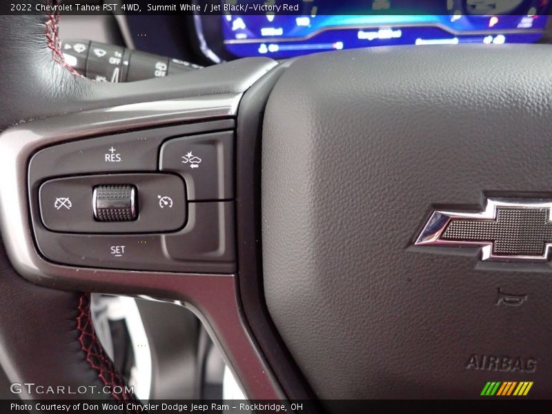 Summit White / Jet Black/­Victory Red 2022 Chevrolet Tahoe RST 4WD