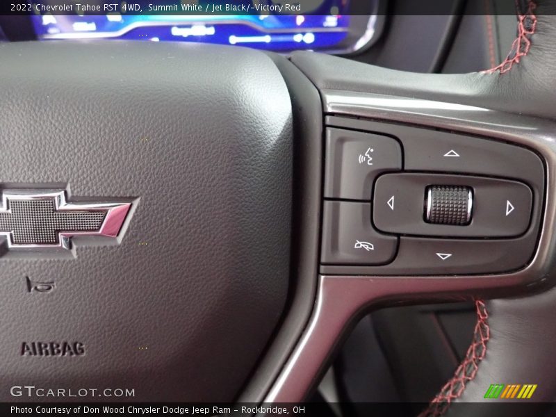 Summit White / Jet Black/­Victory Red 2022 Chevrolet Tahoe RST 4WD