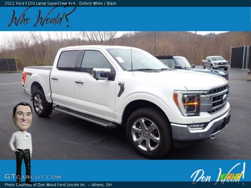 Oxford White / Black 2022 Ford F150 Lariat SuperCrew 4x4