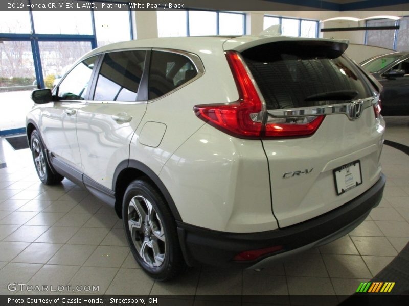Platinum White Pearl / Black 2019 Honda CR-V EX-L AWD