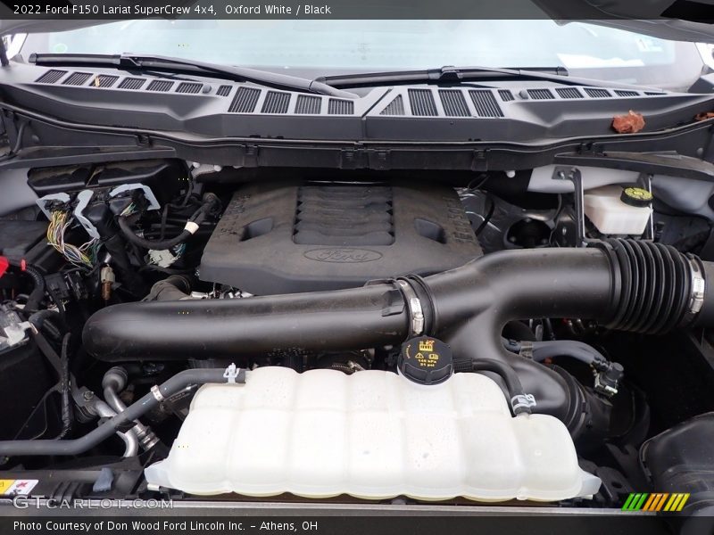 Oxford White / Black 2022 Ford F150 Lariat SuperCrew 4x4