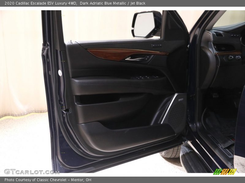 Dark Adriatic Blue Metallic / Jet Black 2020 Cadillac Escalade ESV Luxury 4WD