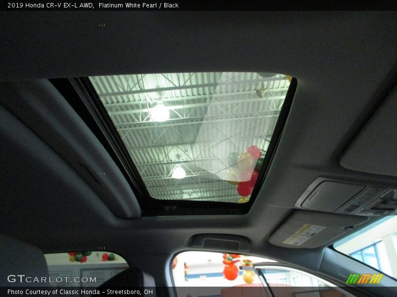 Platinum White Pearl / Black 2019 Honda CR-V EX-L AWD