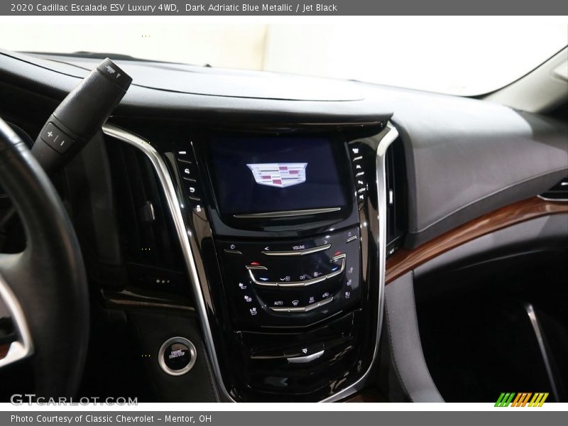 Dark Adriatic Blue Metallic / Jet Black 2020 Cadillac Escalade ESV Luxury 4WD