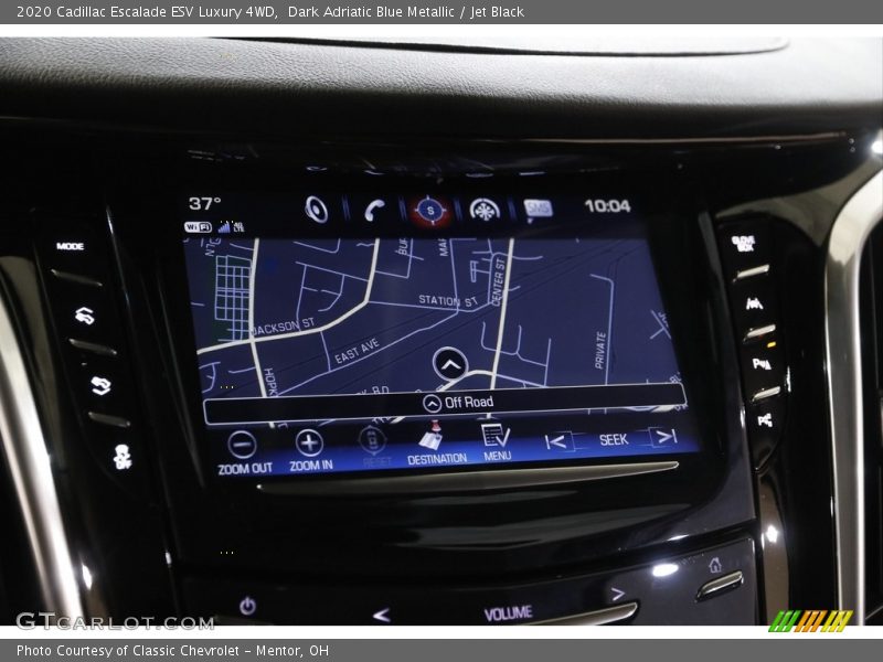 Dark Adriatic Blue Metallic / Jet Black 2020 Cadillac Escalade ESV Luxury 4WD