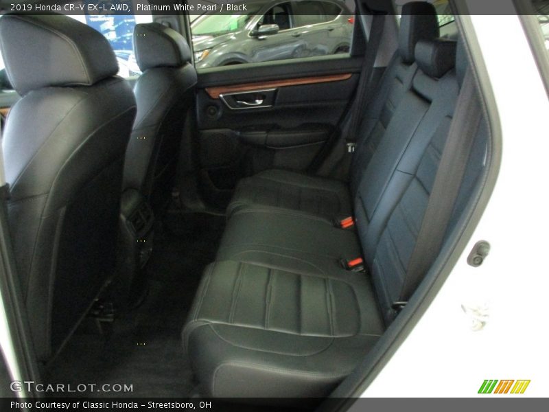 Platinum White Pearl / Black 2019 Honda CR-V EX-L AWD