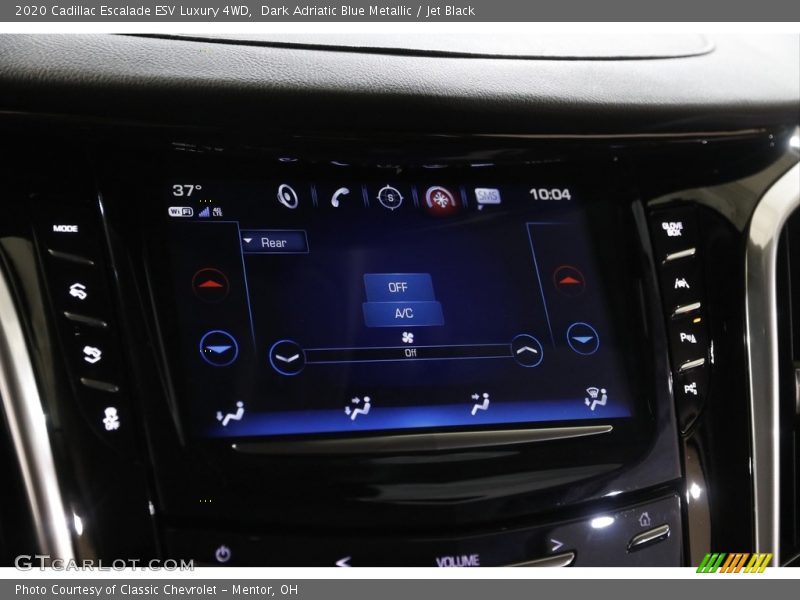 Dark Adriatic Blue Metallic / Jet Black 2020 Cadillac Escalade ESV Luxury 4WD
