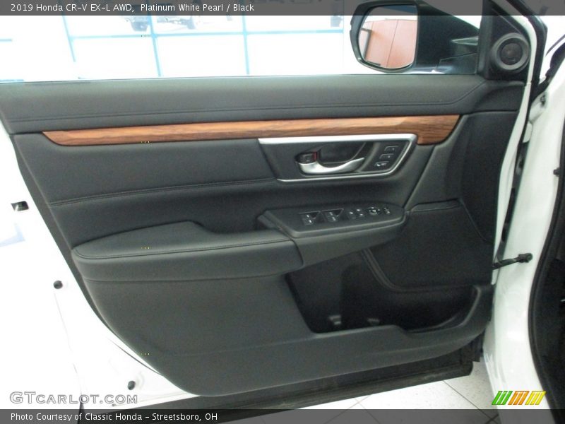 Platinum White Pearl / Black 2019 Honda CR-V EX-L AWD