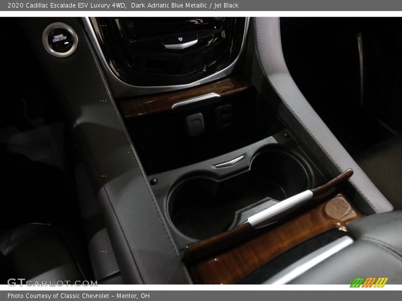 Dark Adriatic Blue Metallic / Jet Black 2020 Cadillac Escalade ESV Luxury 4WD