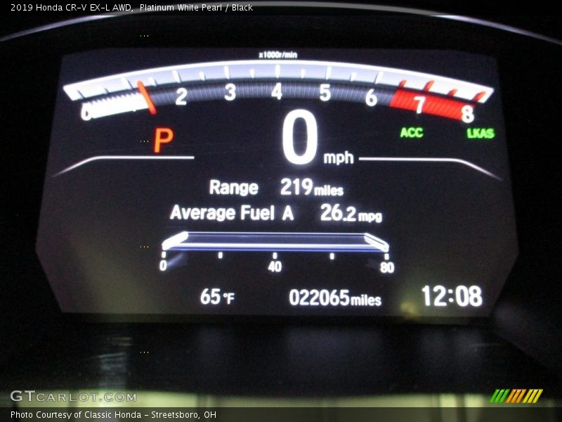Platinum White Pearl / Black 2019 Honda CR-V EX-L AWD