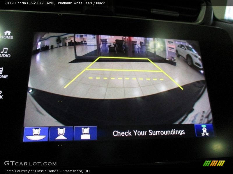Platinum White Pearl / Black 2019 Honda CR-V EX-L AWD