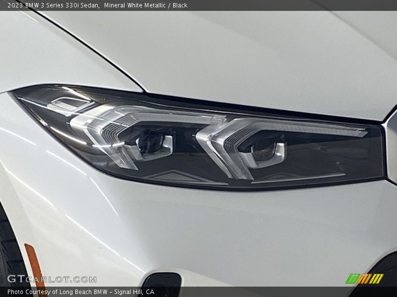 Mineral White Metallic / Black 2023 BMW 3 Series 330i Sedan