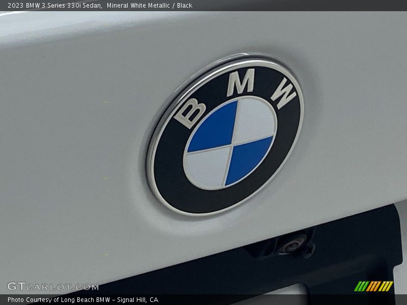Mineral White Metallic / Black 2023 BMW 3 Series 330i Sedan