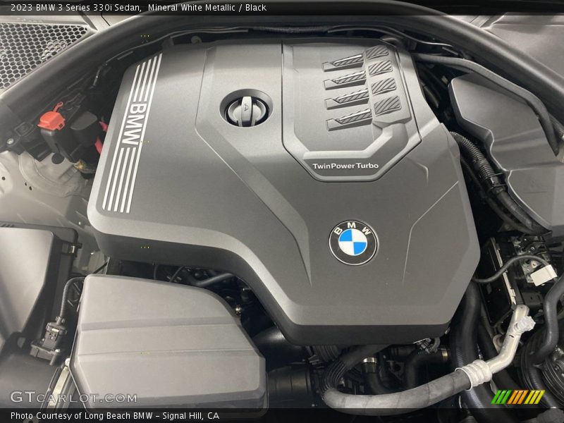 Mineral White Metallic / Black 2023 BMW 3 Series 330i Sedan