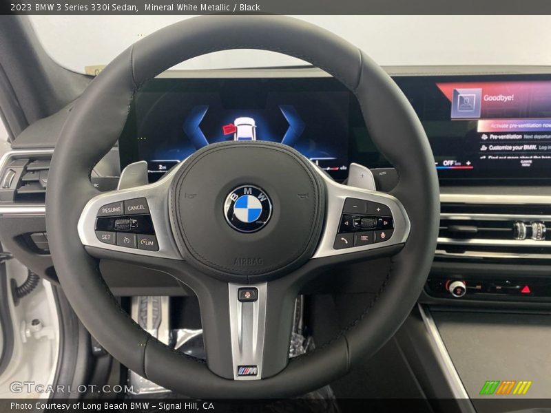 Mineral White Metallic / Black 2023 BMW 3 Series 330i Sedan