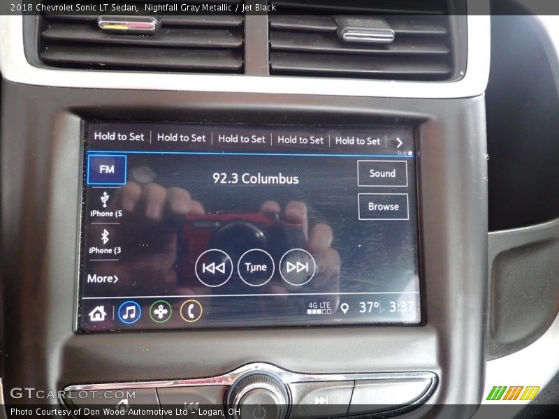 Nightfall Gray Metallic / Jet Black 2018 Chevrolet Sonic LT Sedan