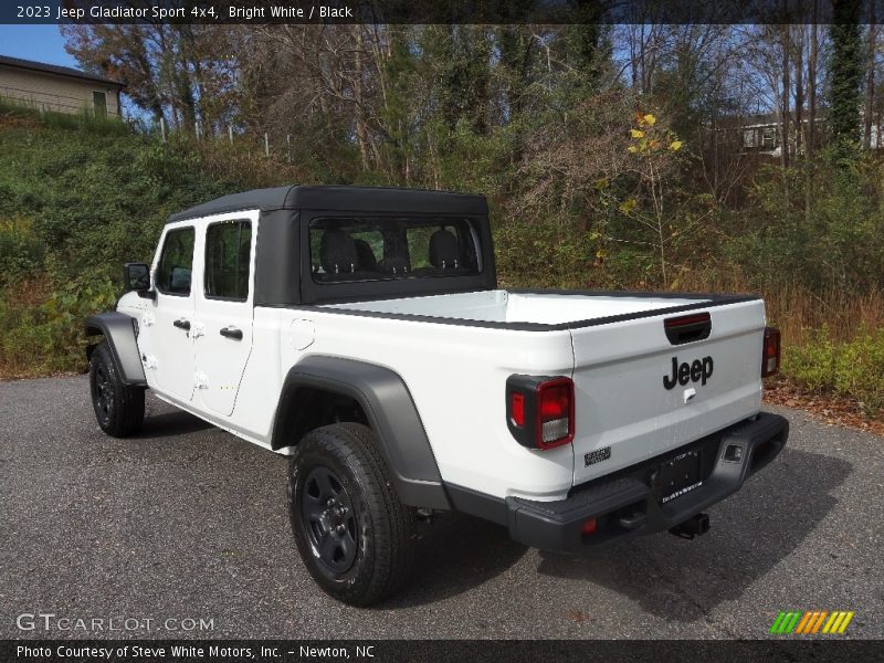 Bright White / Black 2023 Jeep Gladiator Sport 4x4