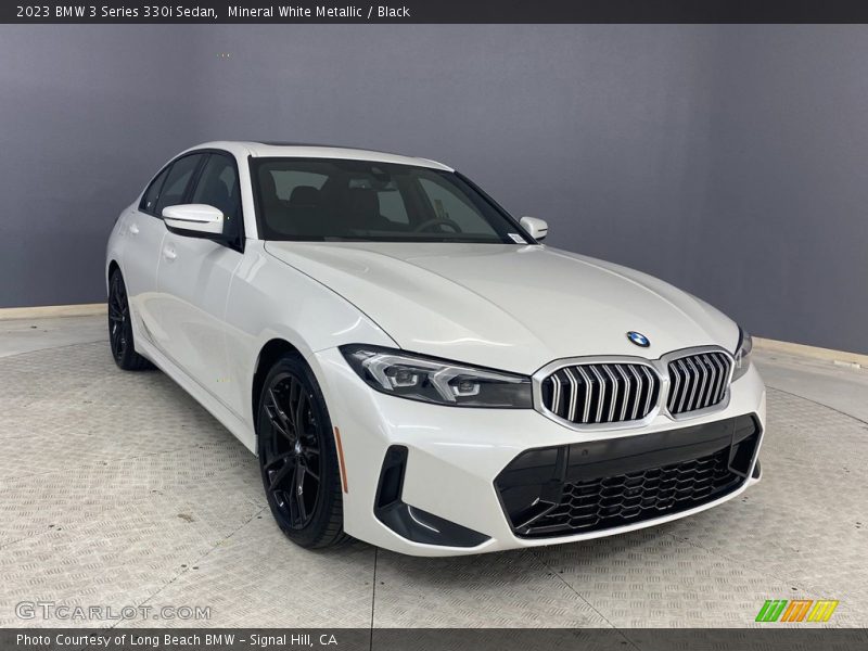 Mineral White Metallic / Black 2023 BMW 3 Series 330i Sedan