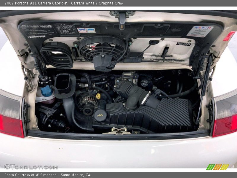  2002 911 Carrera Cabriolet Engine - 3.6 Liter DOHC 24V VarioCam Flat 6 Cylinder