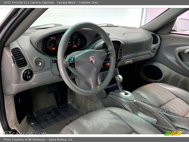  2002 911 Carrera Cabriolet Graphite Grey Interior